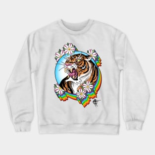 Rainbow Tiger Crewneck Sweatshirt